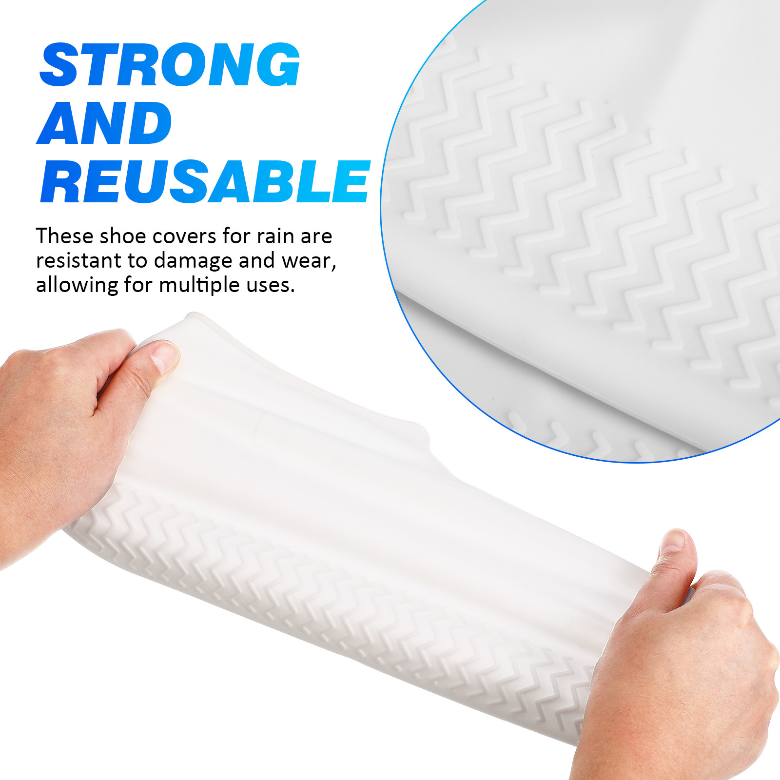 2 Pairs White L Size Waterproo - Sneaker Protector recension och pris