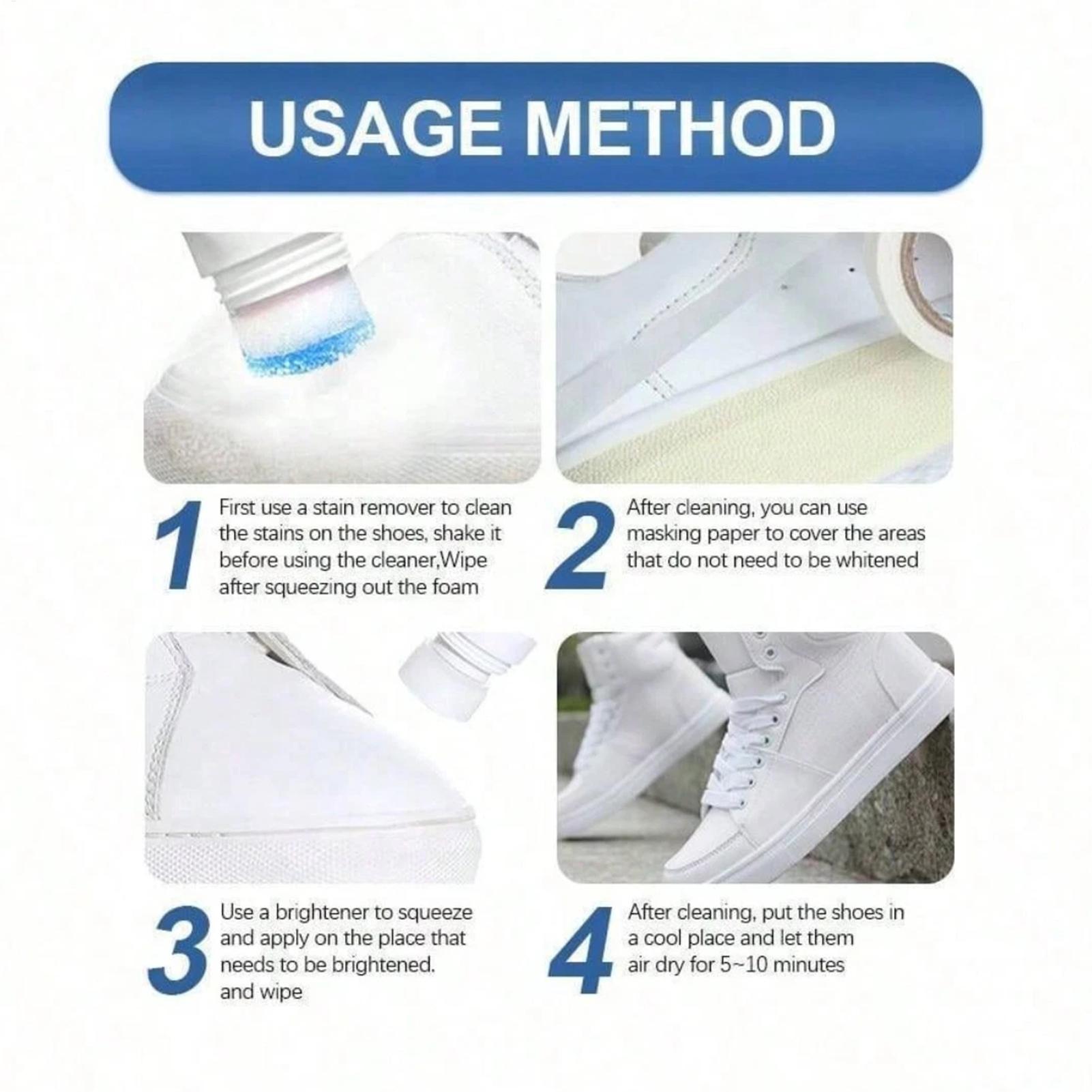 No-Wash Foam Shoes Cleaner 100 - Sneaker Care Spray recension och pris