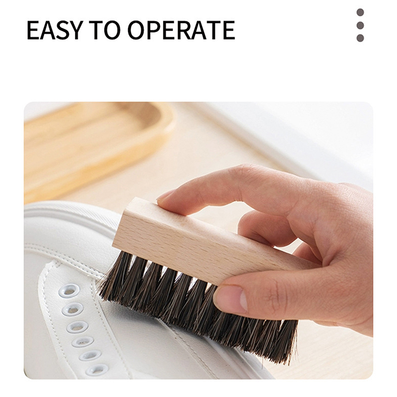 Useful Wood Handle Shoe Brush  - Shoe Cleaning Brush recension och pris